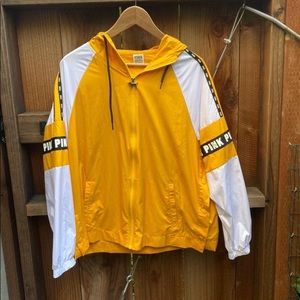 Yellow VS PINK windbreaker/ rain jacket